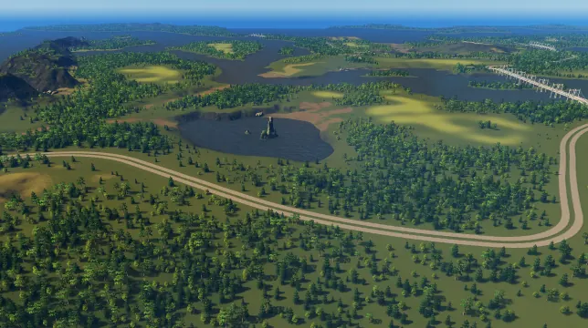 Fisher Enclave map overview in Cities: Skylines
