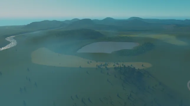 Lavender Lake map overview in Cities: Skylines