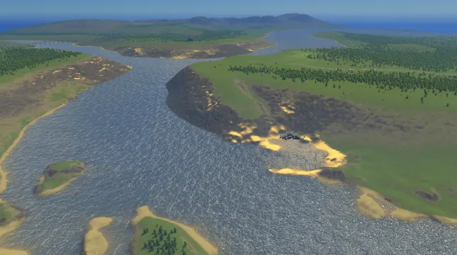 Marble Canyon map overview in Cities: Skylines