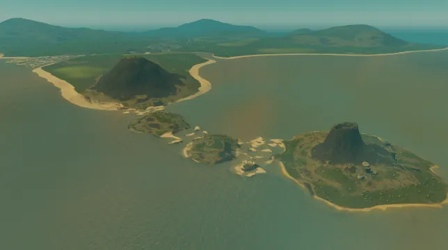 Pearl Bay map overview in Cities: Skylines