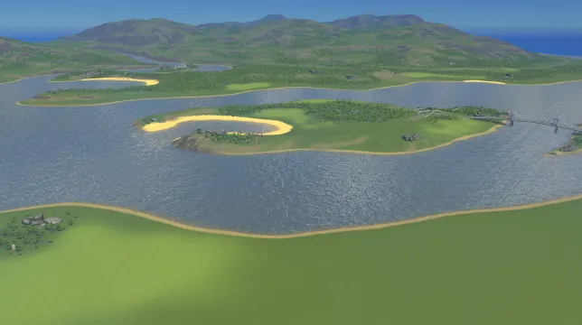 Marin Bay map overview in Cities: Skylines