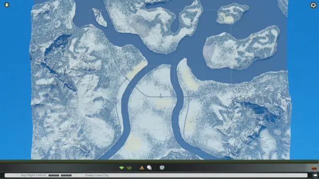 Snowy Coast map screenshot 2, Cities: Skylines