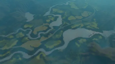 River Valley Plain map overview in Cities: Skylines